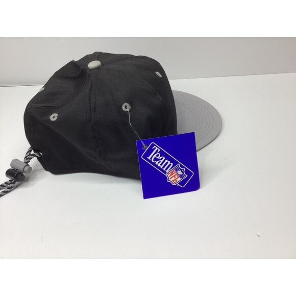 Vintage 90s Los Angeles Raiders NFL Hat #1 Apparel Adjustable Drawstring - Picture 5 of 11